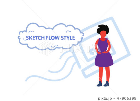 brunette woman wearing violet dress fashion style concept young girl standing pose sketch flow style brunette woman wearing violet dress fashion style concept young girl standing pose sketch flow style 47906399