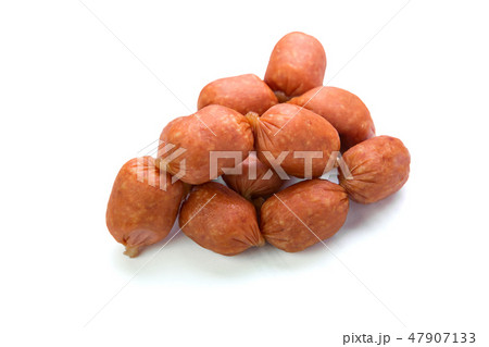 mini salami, isolated mini salami, isolated 47907133