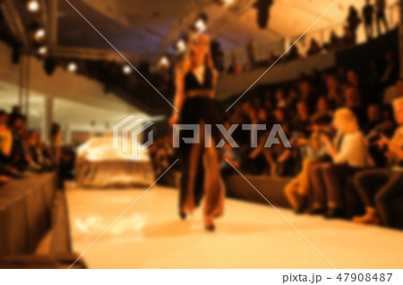 Fashion runway out of focus. The blur background 47908487