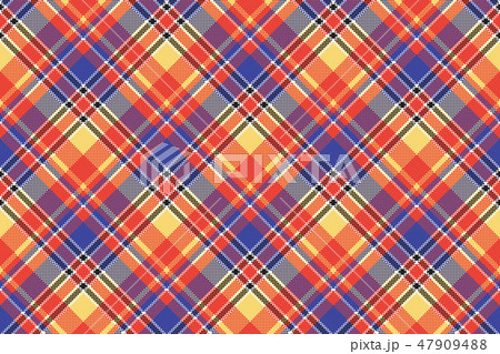 Modern abstract madras plaid seamless pattern 47909488