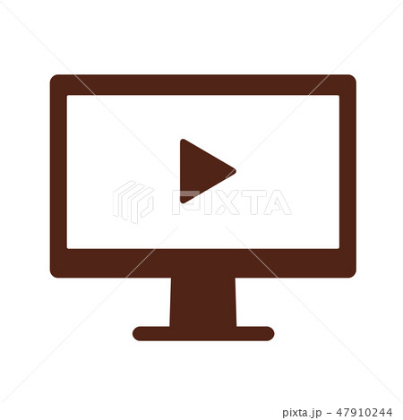 パソコン 動画のイラスト素材