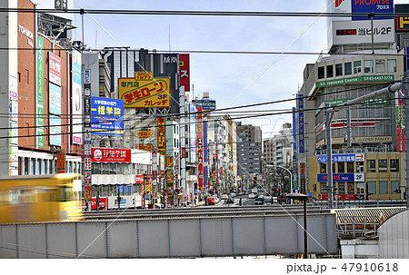 日本の東京都市景観 高田馬場駅前を望む 日本の東京都市景観 高田馬場駅前を望む 47910618