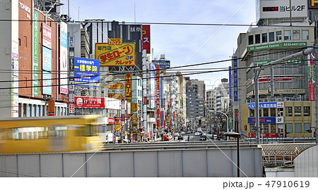 日本の東京都市景観 高田馬場駅前を望む 日本の東京都市景観 高田馬場駅前を望む 47910619