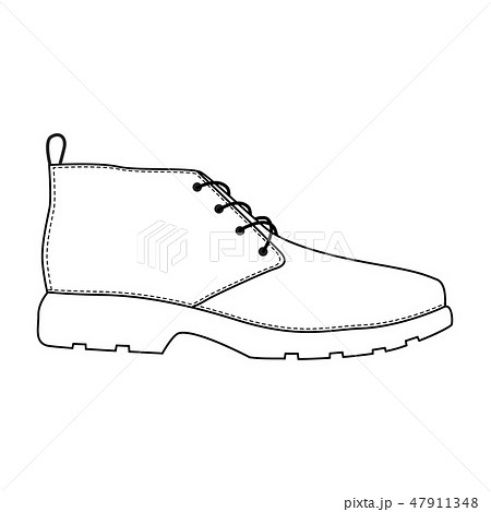 Men shoes isolated. Male man season shoes icons. Technical sketch. Men shoes isolated. Male man season shoes icons. Technical sketch. 47911348