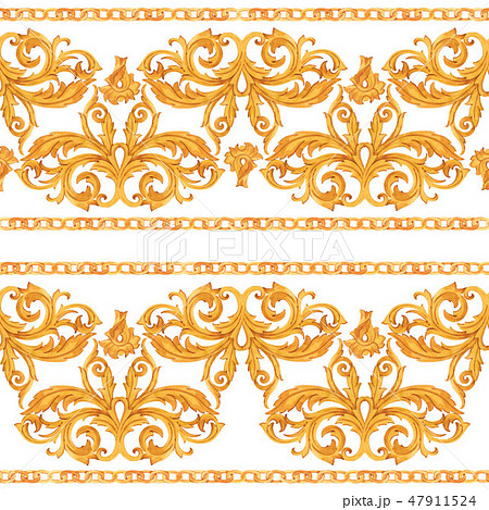 Golden baroque rich luxury pattern Golden baroque rich luxury pattern 47911524