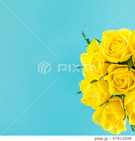 Fresh yellow roses bouquet Fresh yellow roses bouquet 47912046