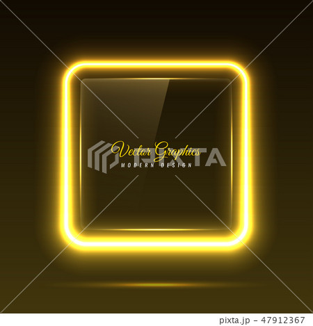 Glass banner. Transparent geometric shapes. 47912367