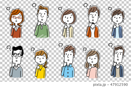 Multiple men and women: set Multiple men and women: set 47912590