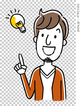 Young man: idea, inspiration Young man: idea, inspiration 47913162