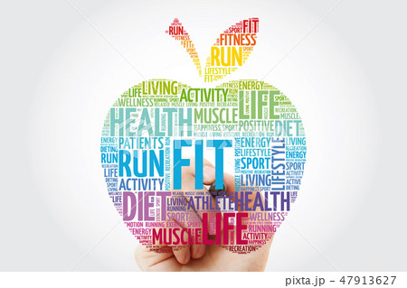 FIT apple word cloud concept 47913627
