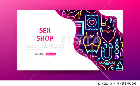 Sex Shop Neon Landing Page Sex Shop Neon Landing Page 47914064