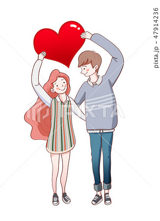 ロマンス カップル ラブのイラスト素材