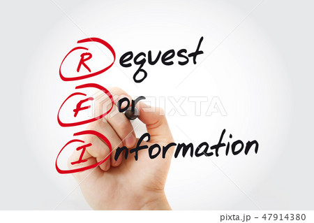 Hand writing RFI Request For Information Hand writing RFI Request For Information 47914380