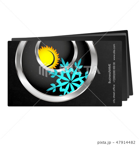 Heating and cooling business card 47914482