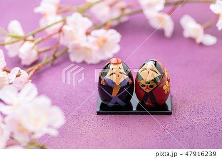 ひな人形　漆器　加賀びな 47916239