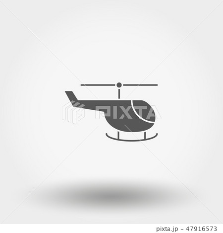 Helicopter. Toy. Icon. Vector. Silhouette. Flat design 47916573