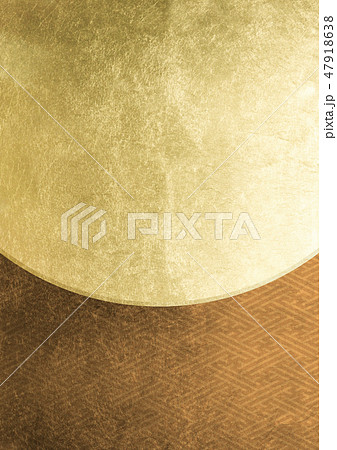 紗綾形 箔 金銅 イメージ (背景素材) 紗綾形 箔 金銅 イメージ (背景素材) 47918638