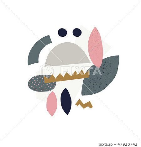 Composition with elements in pastel colors. Composition with elements in pastel colors. 47920742