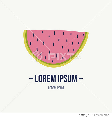 Doodle illustration with watermelon. Doodle illustration with watermelon. 47920762
