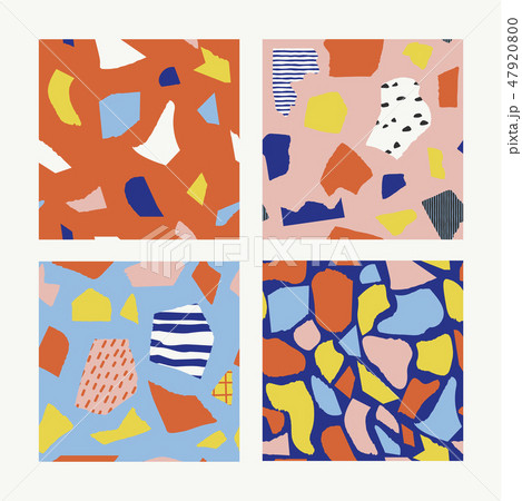 Set of terrazzo with modern pattern. Set of terrazzo with modern pattern. 47920800