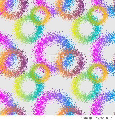 seamless pattern neon abstract geometric of circles 47921017