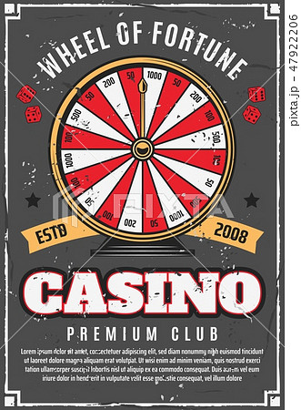 Casino poker game wheel of fortune gambling 47922206