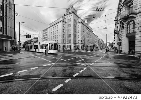 The centre of Berlin, black and white foto. 47922473