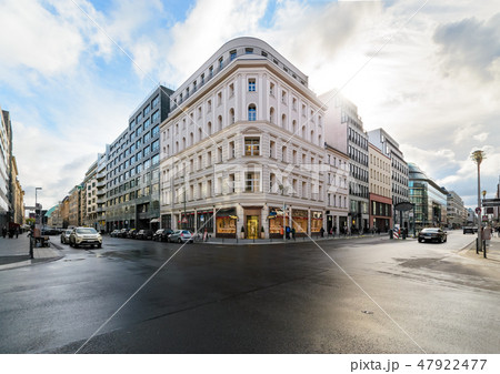 Crossroads shopping streets in Berlin. 47922477