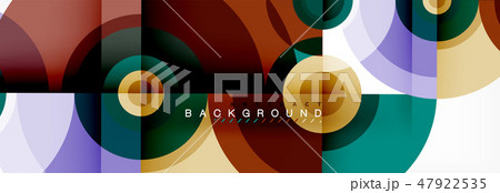 Geometric circle abstract background, creative geometric wallpaper. 47922535