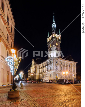 Night view on the center of Bielsko-Biala, 47922543