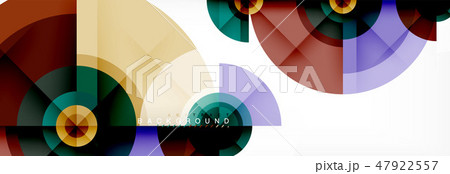 Geometric circle abstract background, creative geometric wallpaper. 47922557