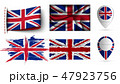 set of United Kingdom flags collection isolated 47923756
