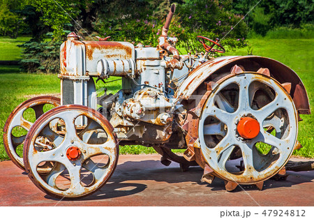 Old Tractor in Grande Prairie Alberta Canada 47924812