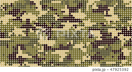 ドット迷彩パターン-シームレス 47925392