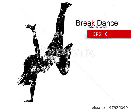 Silhouette of a break dancer Silhouette of a break dancer 47926049
