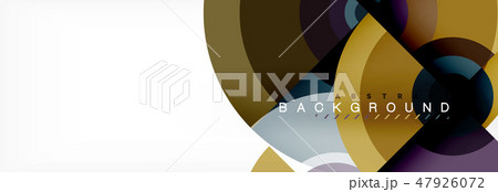 Vector circle composition, geometric minimal design illustration Vector circle composition, geometric minimal design illustration 47926072