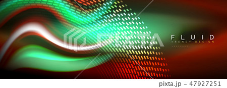 Fluid colors mixing glowing neon wave background, holographic texture 47927251