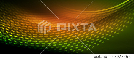 Digital flowing wave particles abstract background, vector smoke effect design Digital flowing wave particles abstract background, vector smoke effect design 47927262