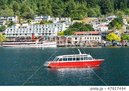 Lakefront of Queenstown City, New Zealand 47927494