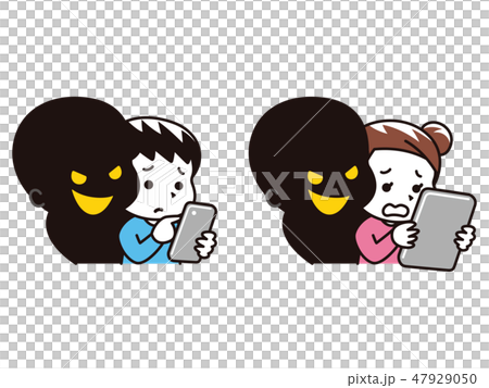 Using smartphones and tablets Child creeping shadows 47929050