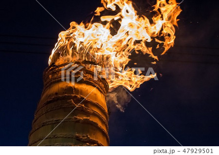 日本三奇祭 吉田の火祭り 47929501