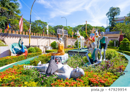 sculpture at Wat Preah Prom Rath Cambodia 47929954