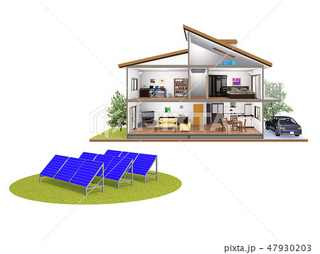 エコ 家 住居 戸建 ソーラーパネル エコ 家 住居 戸建 ソーラーパネル 47930203