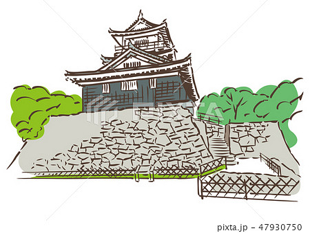 Shizuoka Prefecture Hamamatsu City Hamamatsu Stock Illustration