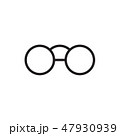 Eye glasses minimal style Icon vector Eps10 47930939