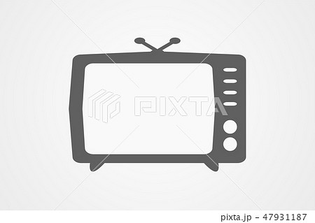 vintage television Icon in trendy flat style 47931187