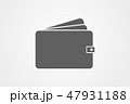 Wallet Icon in trendy flat style isolated on grey  47931188