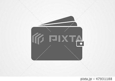 Wallet Icon in trendy flat style isolated on grey  47931188
