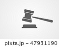 law Icon in trendy flat style isolated on grey 47931190