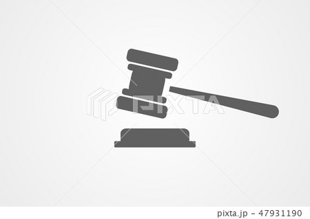 law Icon in trendy flat style isolated on grey 47931190
